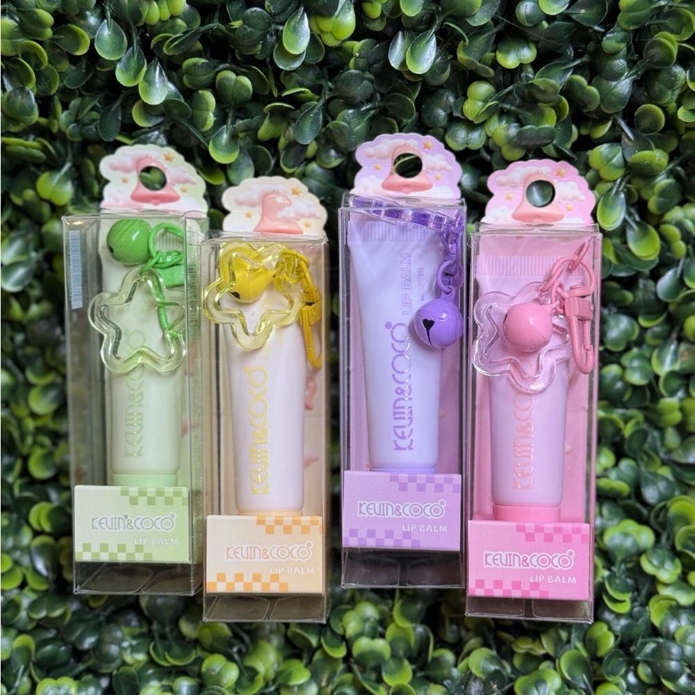 Kevin & Coco Lip Balm Set - Green, Yellow, Purple, Pink 4pc set
